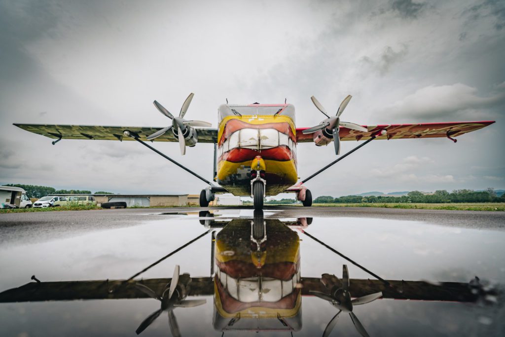 Avion de parachutiste chez romandie parachutisme