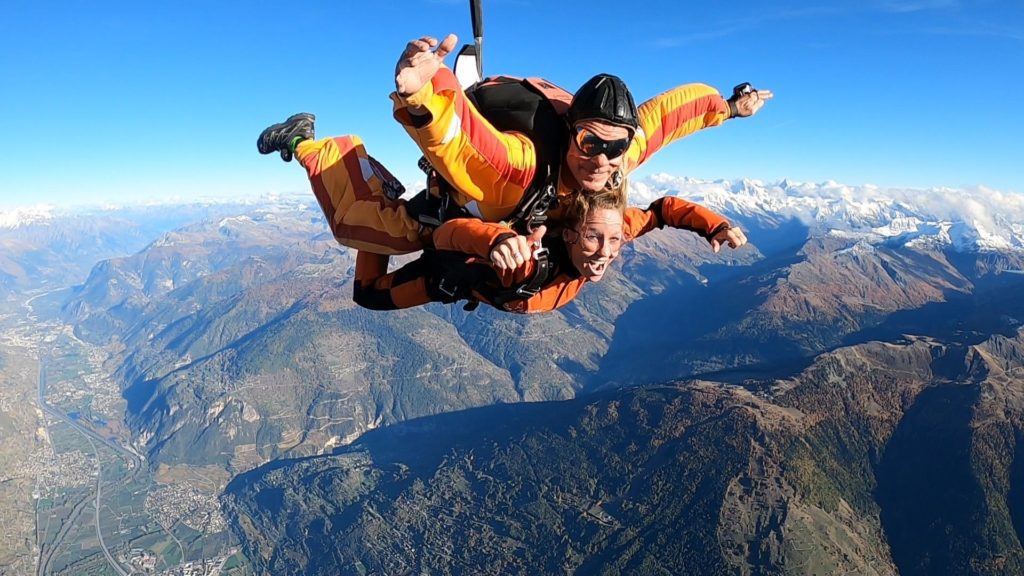 Saut en parachute tandem Suisse à Sion