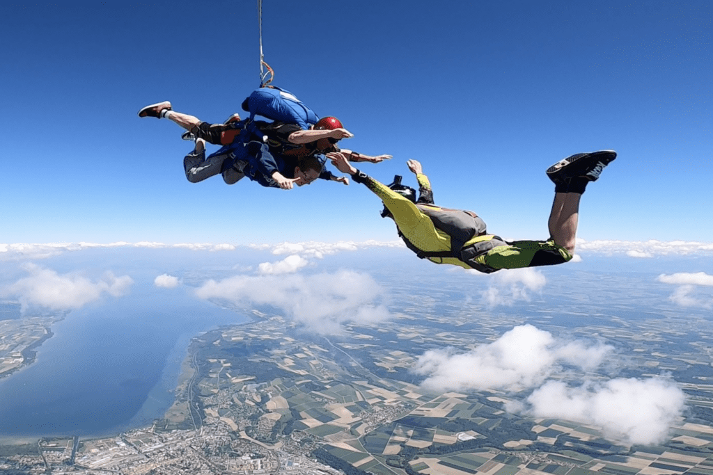 video saut en tandem Suisse Romande