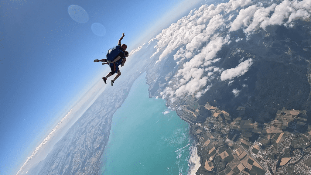 Saut en parachute près de Bienne